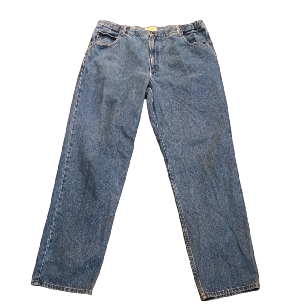 L.L. BEAN MEN'S SIZE 40×34 DENIM BLUE JEANS.